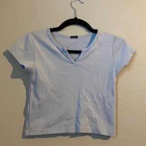 blue brandy melville crop top - size S